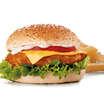 Spicy Chicken Kebab Burger 